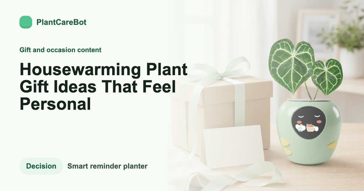 Housewarming Plant Gift Ideas That Feel Personal cover image for PlantCareBot blog