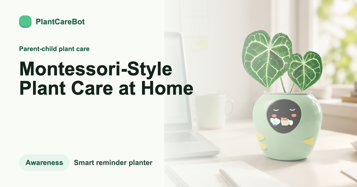 Montessori-Style Plant Care at Home cover image for PlantCareBot blog