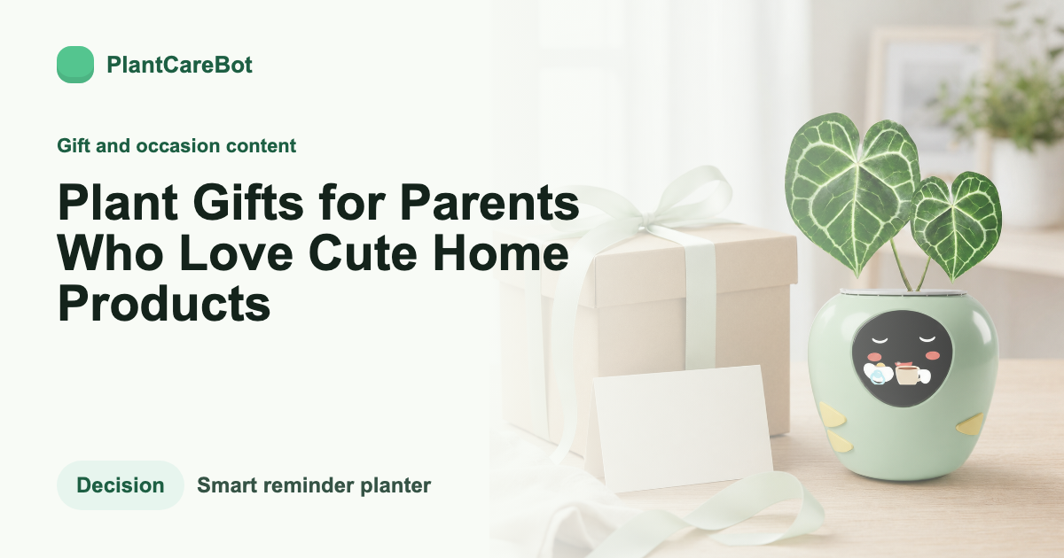Plant Gifts for Parents Who Love Cute Home Products cover image for PlantCareBot blog