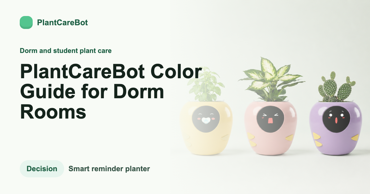 PlantCareBot Color Guide for Dorm Rooms cover image for PlantCareBot blog