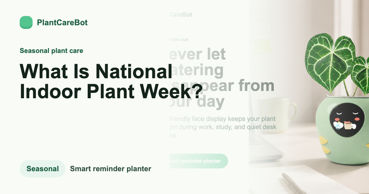 What Is National Indoor Plant Week? cover image for PlantCareBot blog